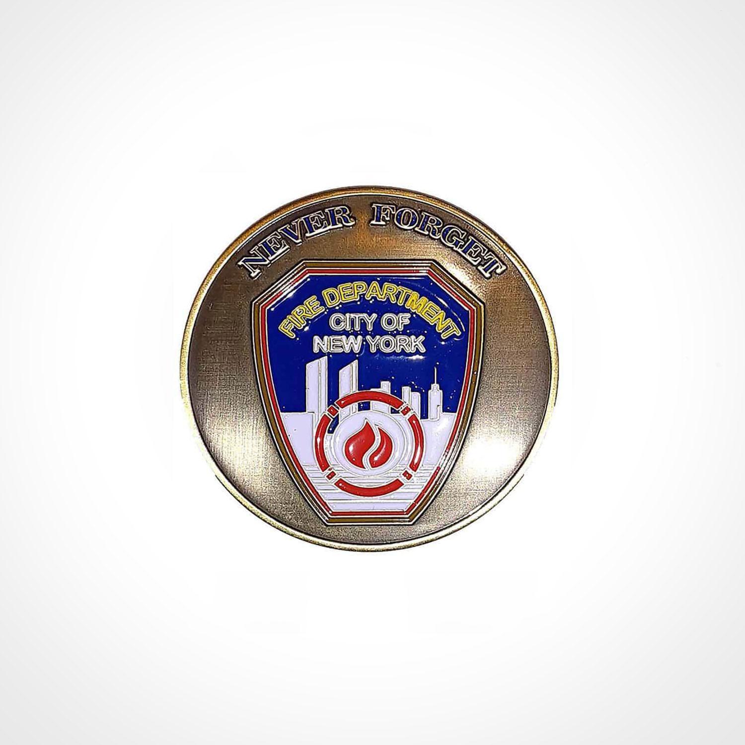 FDNY Foundation 9/11 20th Anniversary Commemorative Coin - Image 2