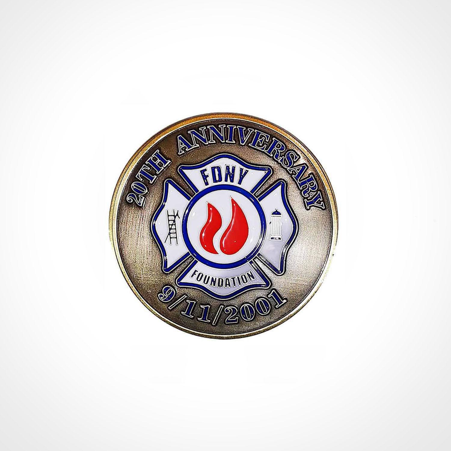FDNY Foundation 9/11 20th Anniversary Commemorative Coin