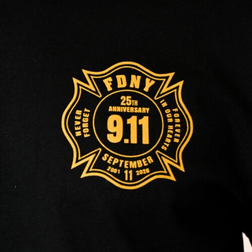 FDNY 9.11 25th Anniversary Maltese Cross T-Shirt