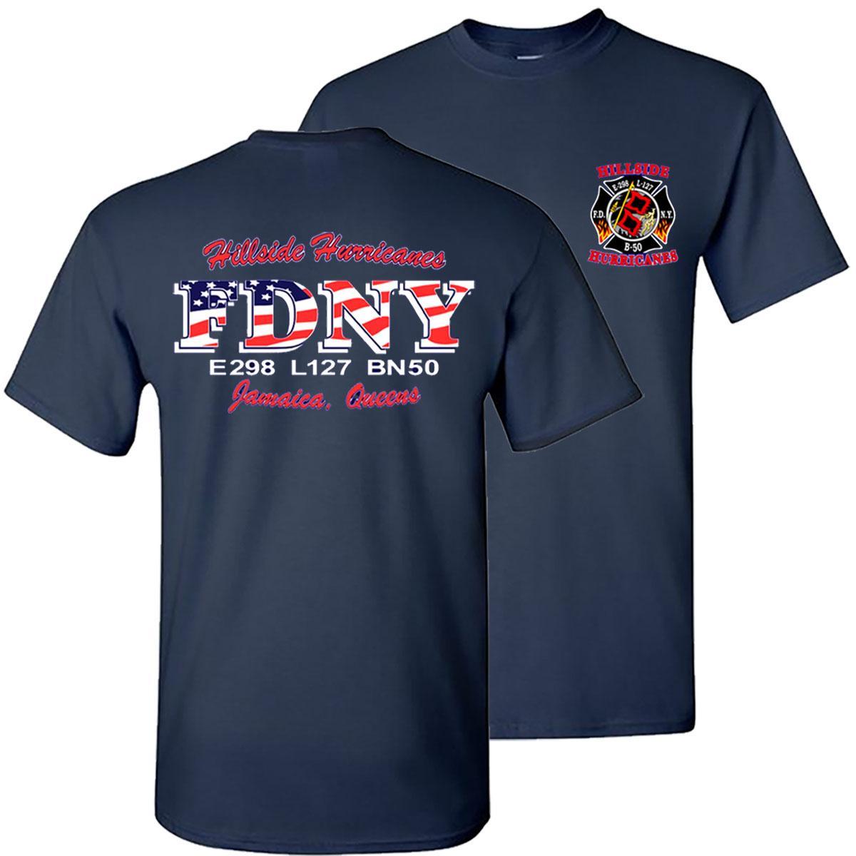 HILLSIDE HURRICANES E-298 L-127 BN50 HOUSE T-SHIRT