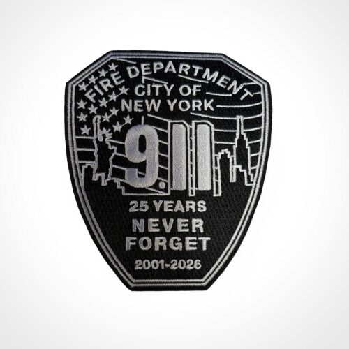 FDNY 9.11 25th Anniversary Patch (Silver)
